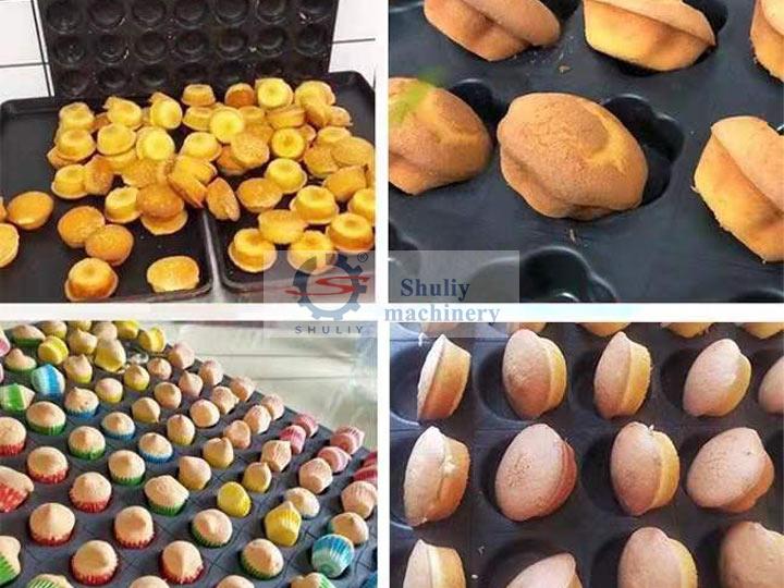 gâteaux préparés par les machines à pâtisserie