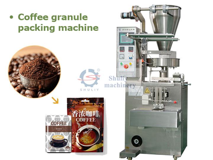 máquina de embalagem de grânulos de café