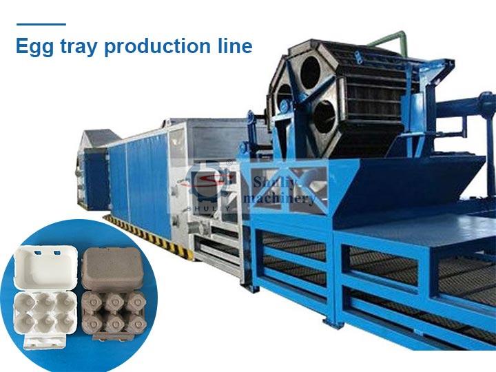 Egg tray machine