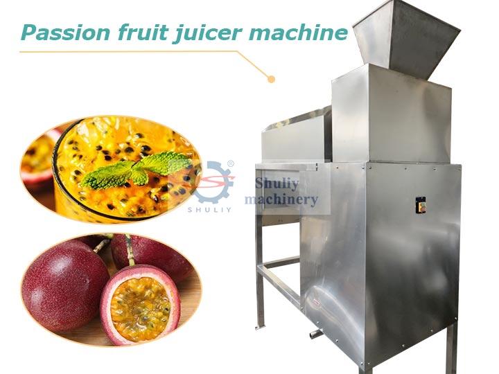 Máquina exprimidora de fruta de la pasión