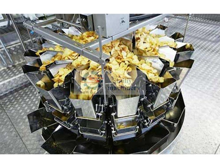 potato chips packing machine