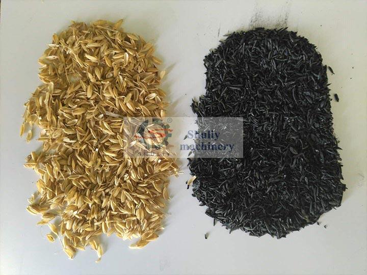 rice husk charcoal