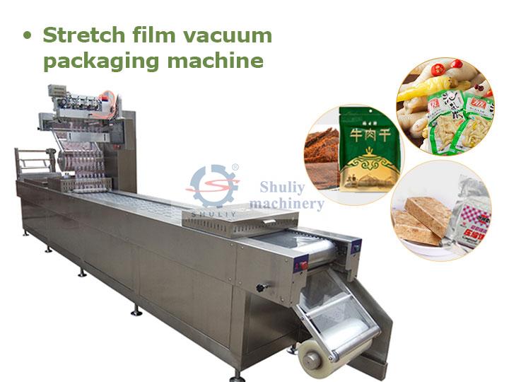 Vakuumverpackungsmaschine für Stretchfolie