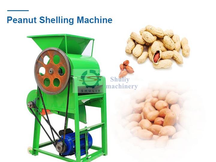 Combined peanut sheller machine