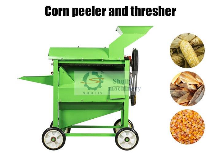 Corn kernel peeling machine