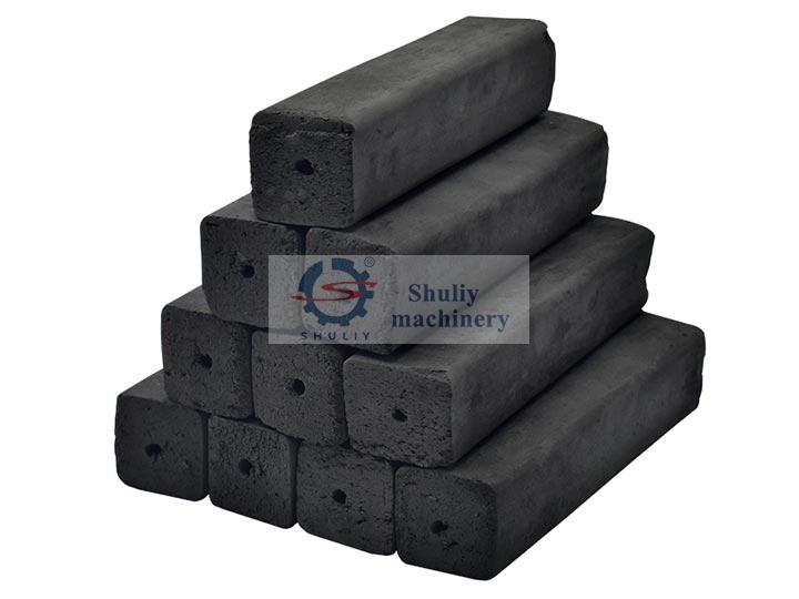 square charcoal briquettes