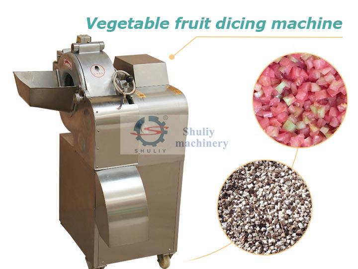 Máquina de cortar legumes e frutas em cubos