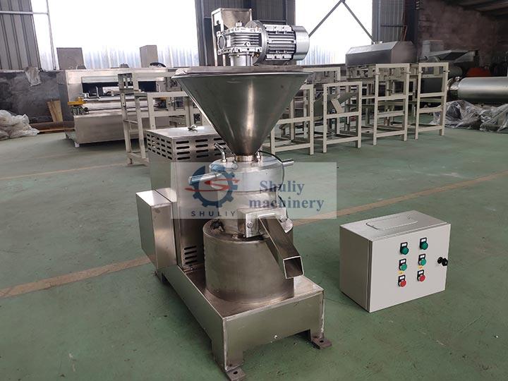 Peanut butter grinding machine