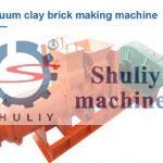 Vacuum clay brick making machine