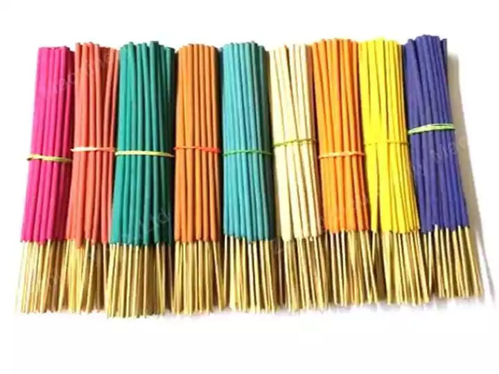 colorful stick incense production